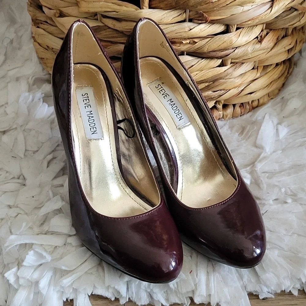 Steve madden ronni dark purple heels